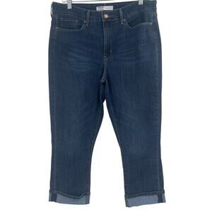 Levi's Dark Blue Ankle Jeans mid-rise capri size 12 W31